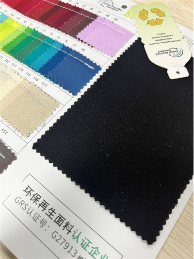 GZ-TY  8安再生純棉  帆布  RPET 復合牛津布  成分：100%cotton 純棉  工藝：100%Recycled 正面照